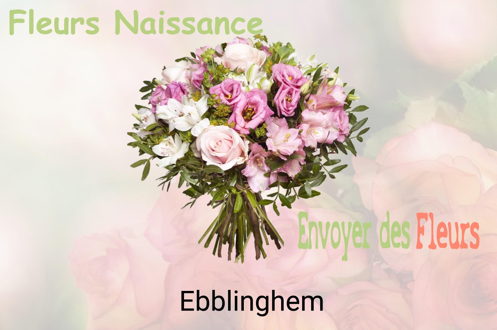 Bouquet de fleurs de naissance livré à Ebblinghem