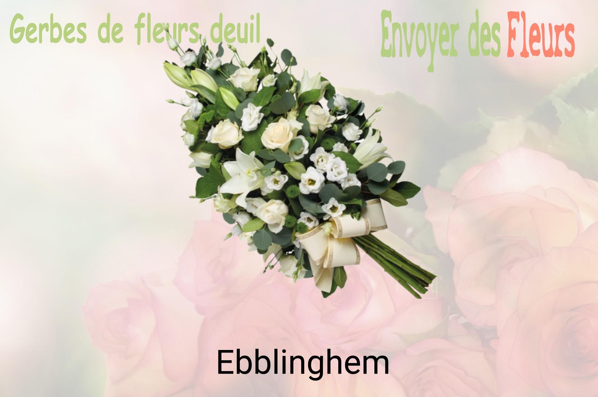 Gerbe de fleurs de deuil livrée à Ebblinghem